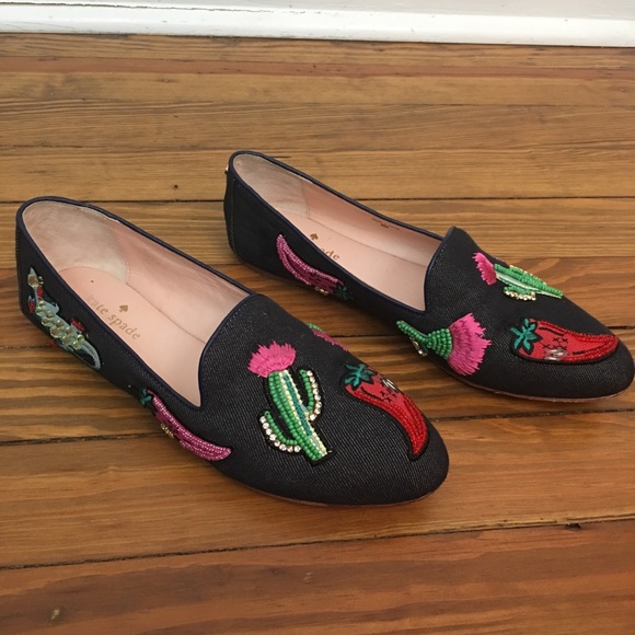 kate spade Shoes - Kate Spade Saville Pepper Cactus Flats 8